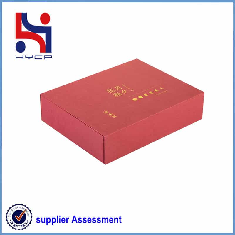 one-piece red folded box