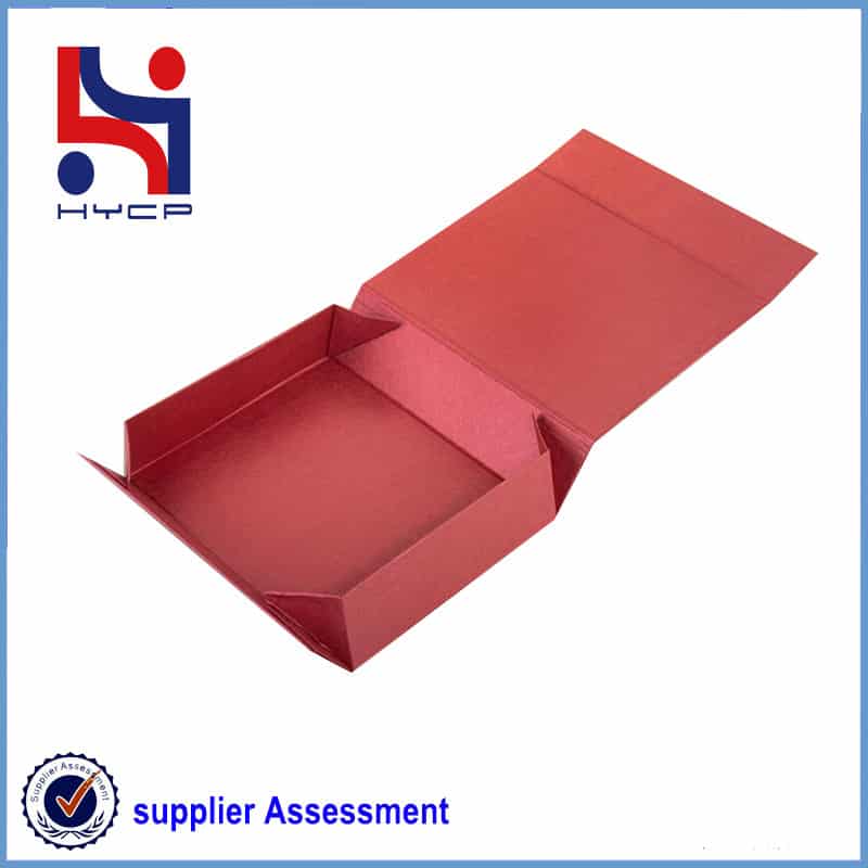 one-piece red folded box