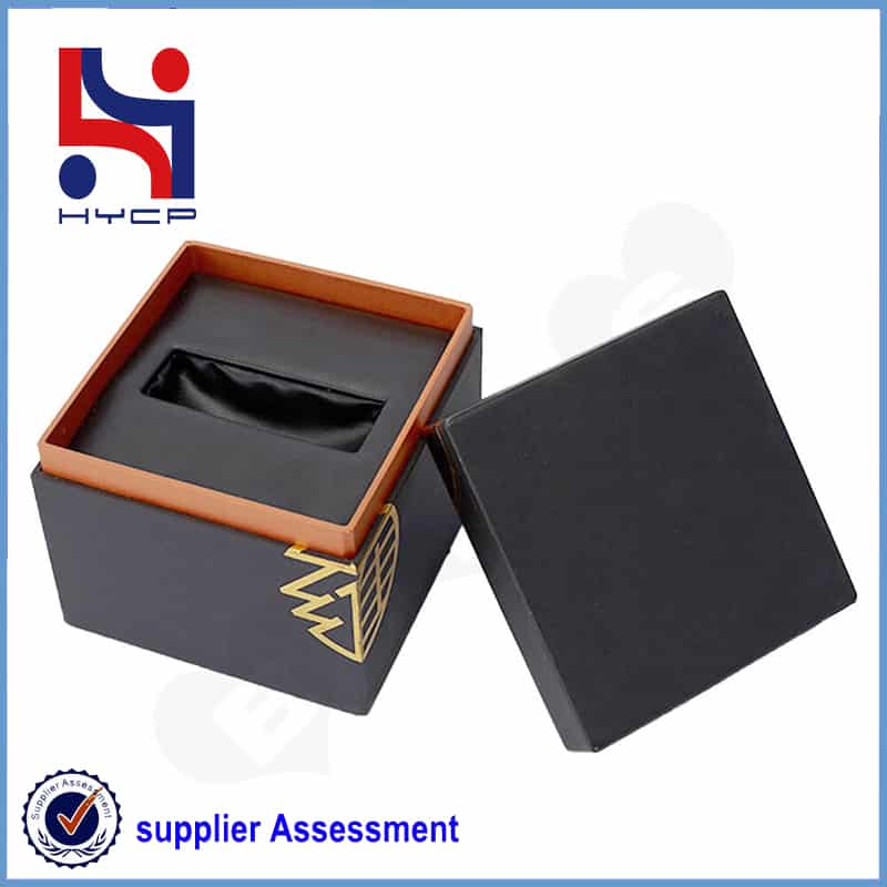 black paper packaging boxes
